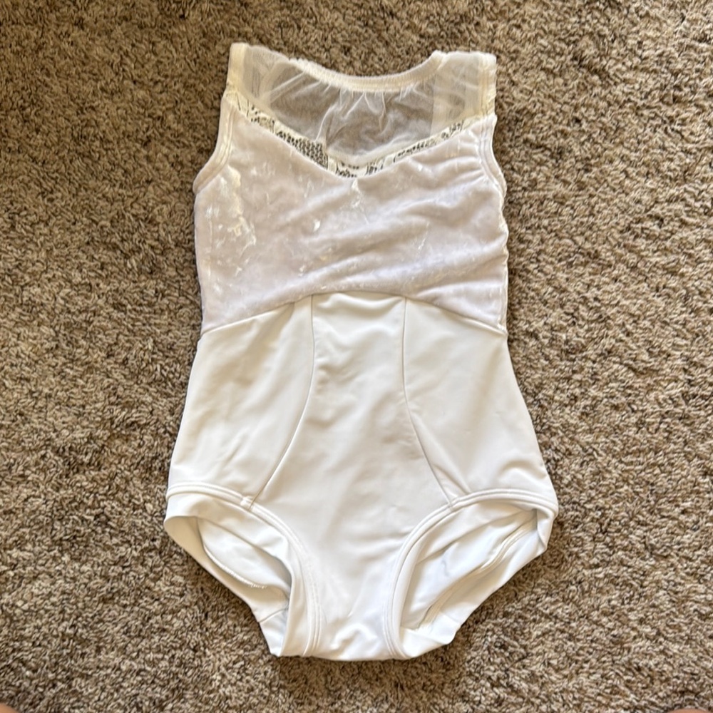 White ballet/dance leotard
